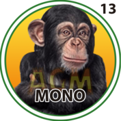 Animalito Mono número 13 - Granjazo 28 de Agosto de 2026