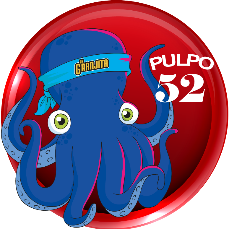 Animalito Pulpo número 52 - Granjita Plus 28 de Agosto de 2026