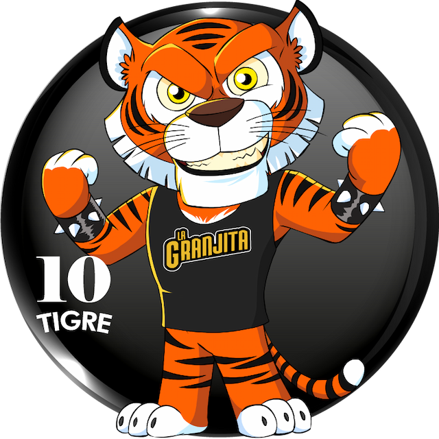 Animalito Tigre número 10 - Granjita Plus 28 de Agosto de 2026