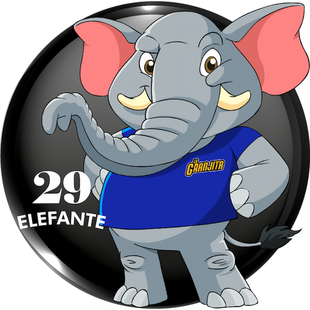 Animalito Elefante número 29 - La Granjita 09 de Septiembre de 2026