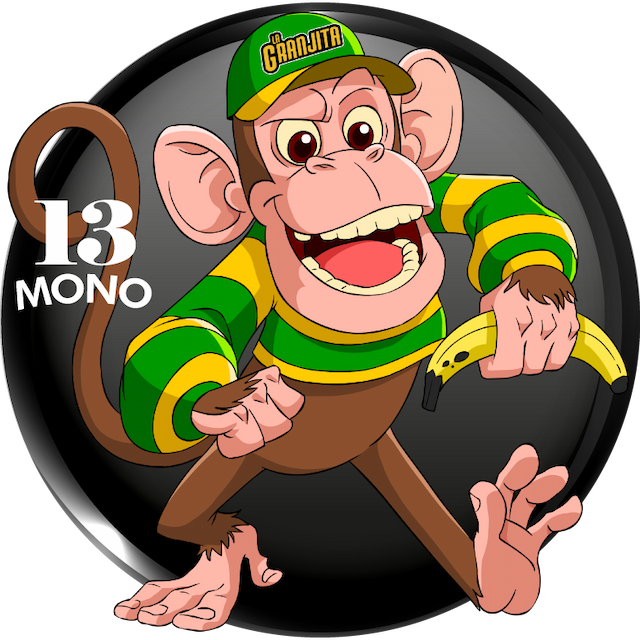 Animalito Mono número 13 - La Granjita 15 de Septiembre de 2026