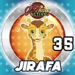 Animalito Jirafa número 35 - Loto Chaima 12 de Octubre de 2026