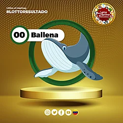 Animalito Ballena número 00 - Lotto Activo RD Internacional 30 de Octubre de 2026