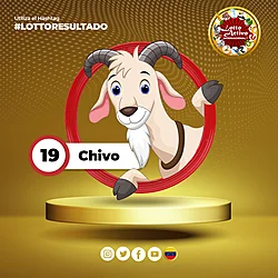 Animalito Chivo número 19 - Lotto Activo RD Internacional 15 de Septiembre de 2026