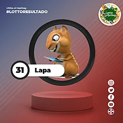 Animalito Lapa número 31 - Lotto Activo RDominicana 27 de Agosto de 2026