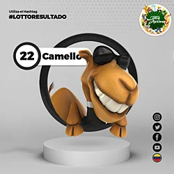 Animalito número 22 - Camello Lotto Activo