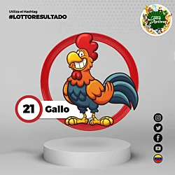 Animalito número 21 - Gallo Lotto Activo