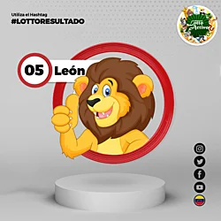 Animalito número 05 - Leon Lotto Activo
