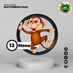 Animalito número 13 - Mono Lotto Activo