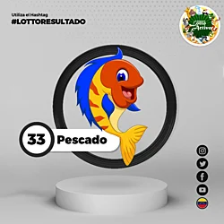 Animalito número 33 - Pescado Lotto Activo