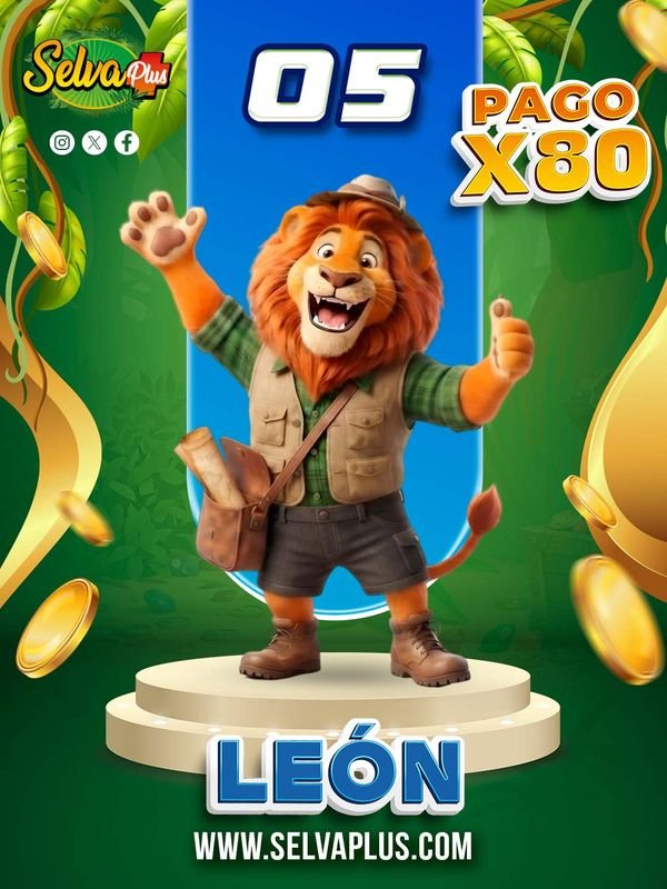 Animalito León número 05 - Selva Plus 30 de Octubre de 2026