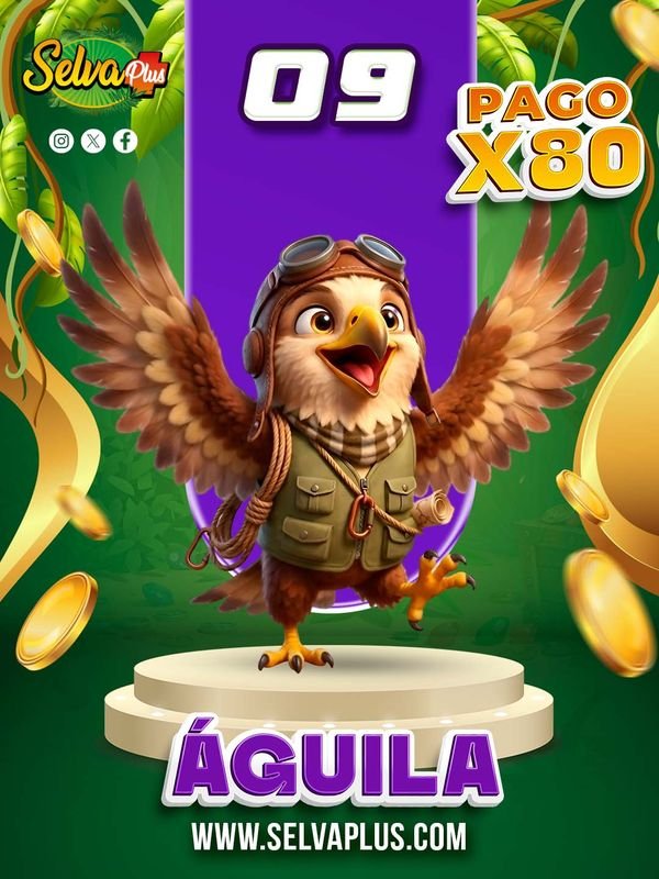 Animalito Águila número 09 - Selva Plus 11 de Octubre de 2026